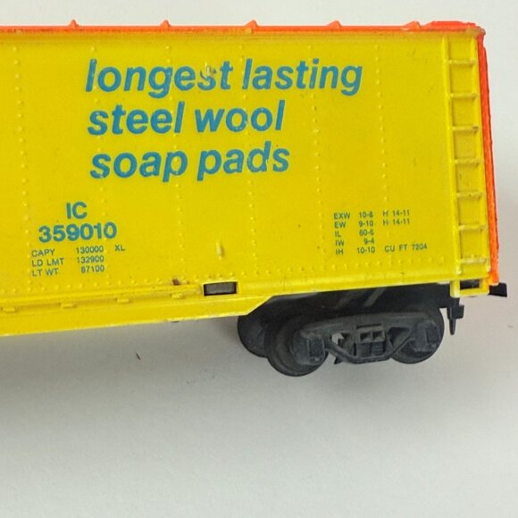 SOS Steel Wool Boxcar HO Scale Model 8.5"x 2" Bright Advertising Billboard Colle - Picture 5 of 7